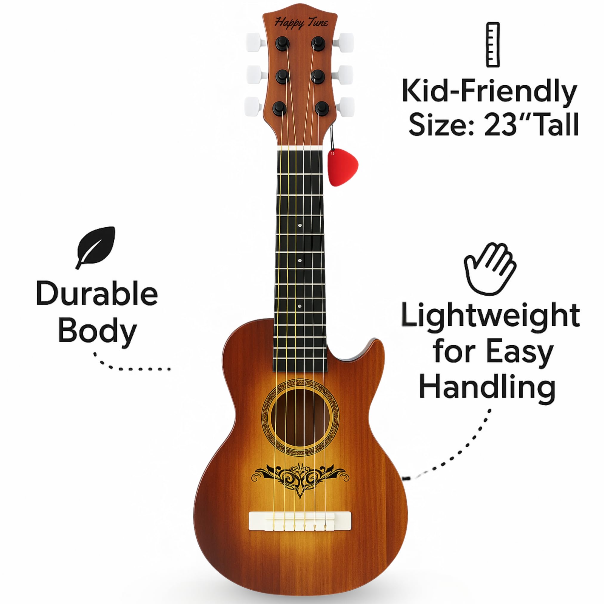 Liberty Imports Happy Tune 6 String Acoustic Guitar Toy for Kids